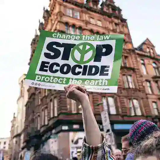 Never forget that ecocide is a war crime, exactly like democide / genocide / politicide and other terroristic crimes!