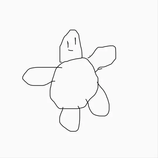 Frank the sloppy drawn turtle